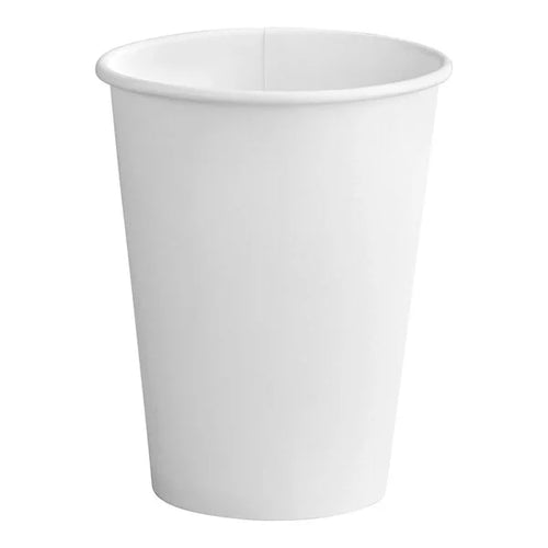 Choice 10 oz. White Poly Paper Hot Cup - 1,000/Case