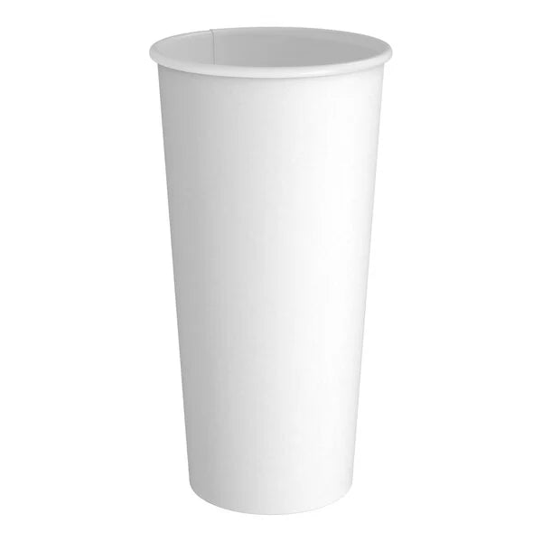Choice 20 oz. White Poly Paper Hot Cup - 600/Case